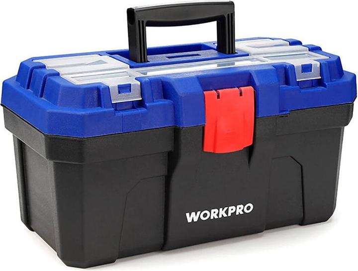 Actual product image Workpro PVC plastic tool box 41 x 23 x 20.5 cm