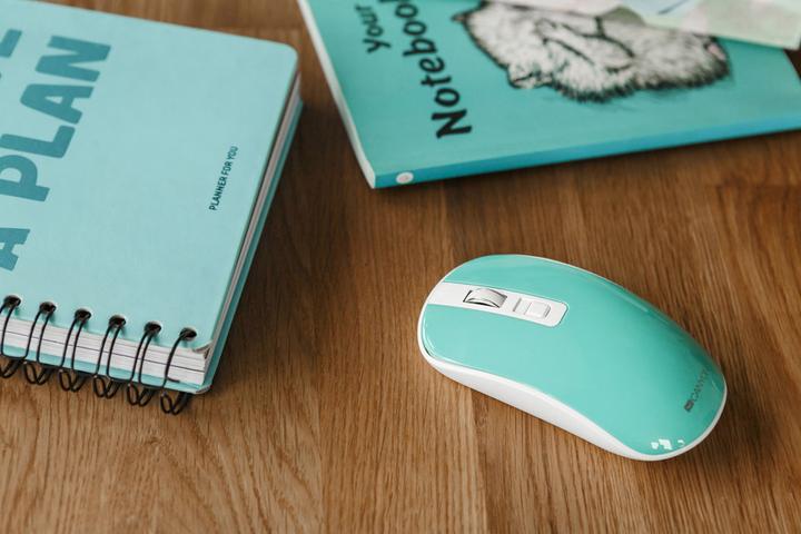Produktbild Canyon Wireless rechargeable mouse with silent buttons MW-18, Aquamarine (Kabellos)