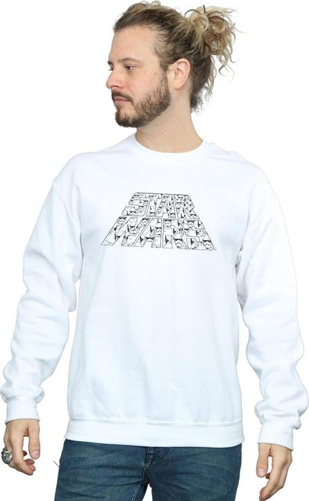 Immagine prodotto Star Wars The Rise Of Skywalker Trooper Filled Logo Felpa Uomo (5XL)