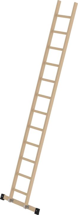 Produktbild Munk Sprossen-Anlegeleiter Holz mit Traverse 12 Sprossen (Anlegeleiter, 360 cm)