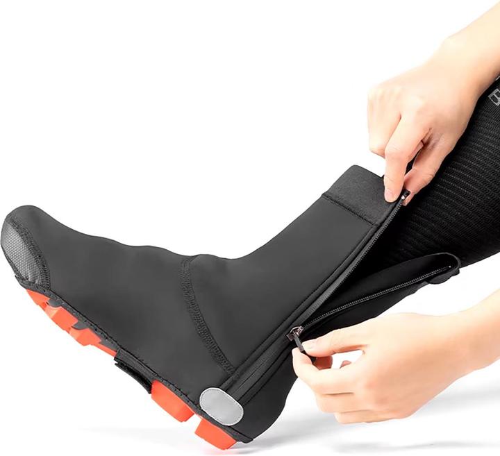 Actual product image Rockbros LF1104-L Cycling Shoe Covers Size L - Black (L)