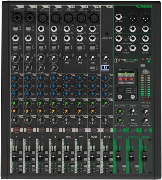 Mackie ProFX12v3+ (Studio- and Livemixer)