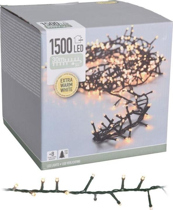 Productafbeelding Mi>lock ® Feeënverlichting 1500 LED voor binnen en buiten warm wit (33 m)