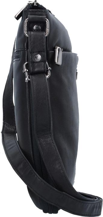 Immagine prodotto Greenland Nature Borsa a tracolla in nappa nera 29 cm