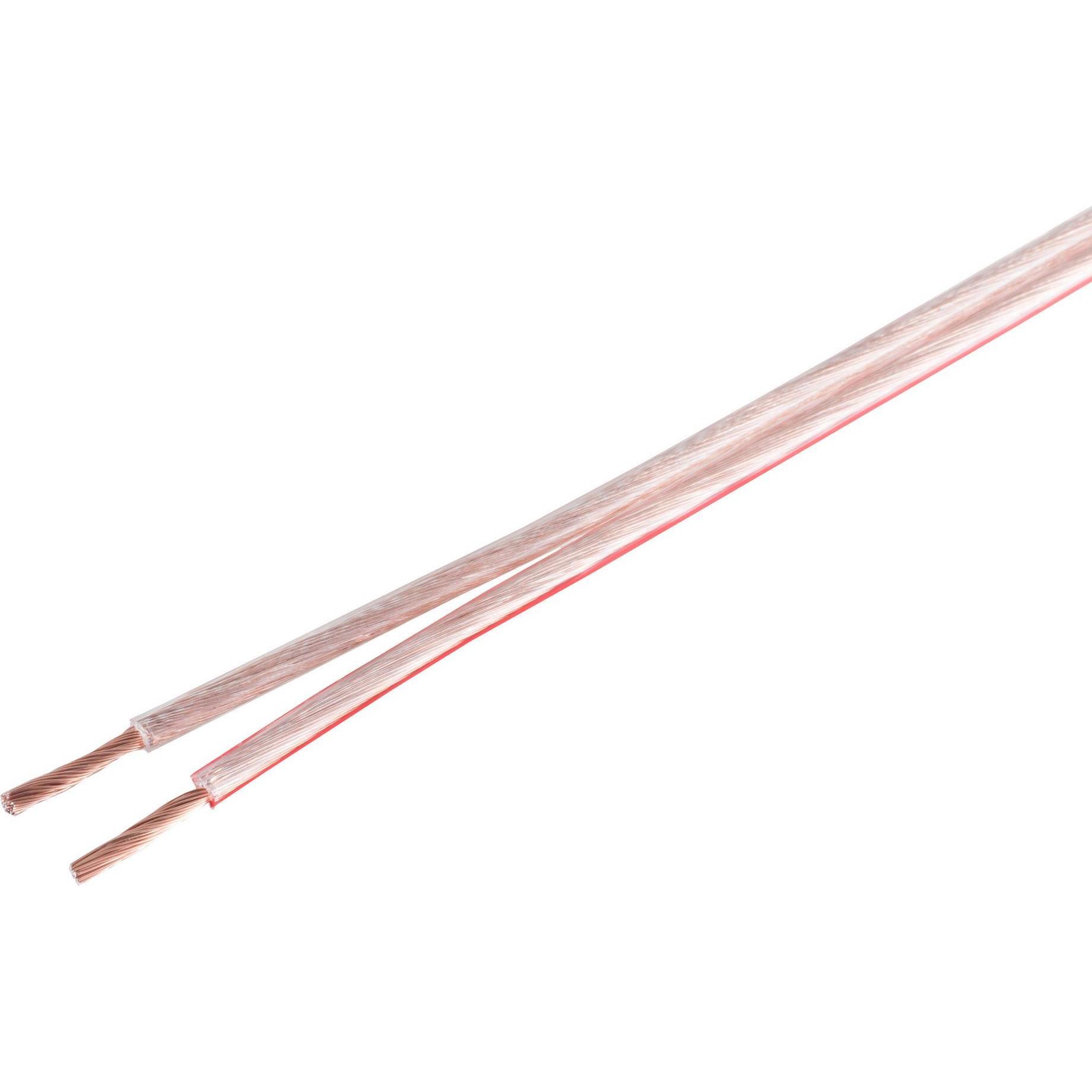 Shiverpeaks S/CONN maximum connectivity Lautsprecherkabel 0,75mm² 24x0,2 CCA transparent 10m (10 m, 0.75 mm²), Lautsprec...