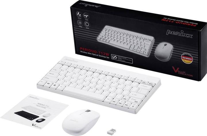 Actual product image Perixx PERIDUO-712 keyboard and mouse set (DE, Wireless)