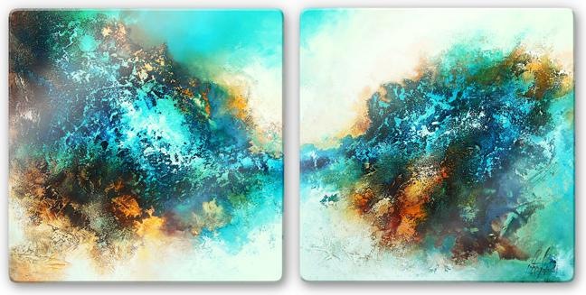 Produktbild Trenddeko Fedrau - In Neptuns Reich (2-teilig) (50 x 50 cm)