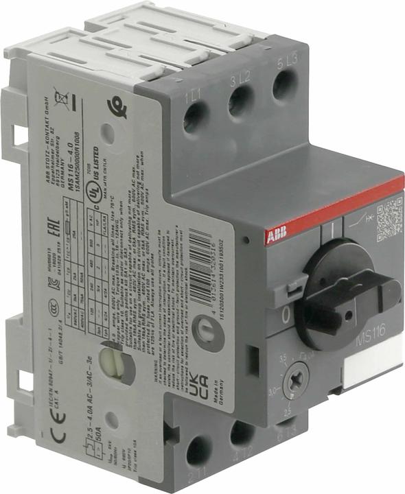 Image du produit ABB Disjoncteur-moteur MS116 - 4,0