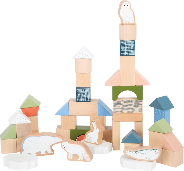 Actual product image small foot Wooden blocks "Arctic