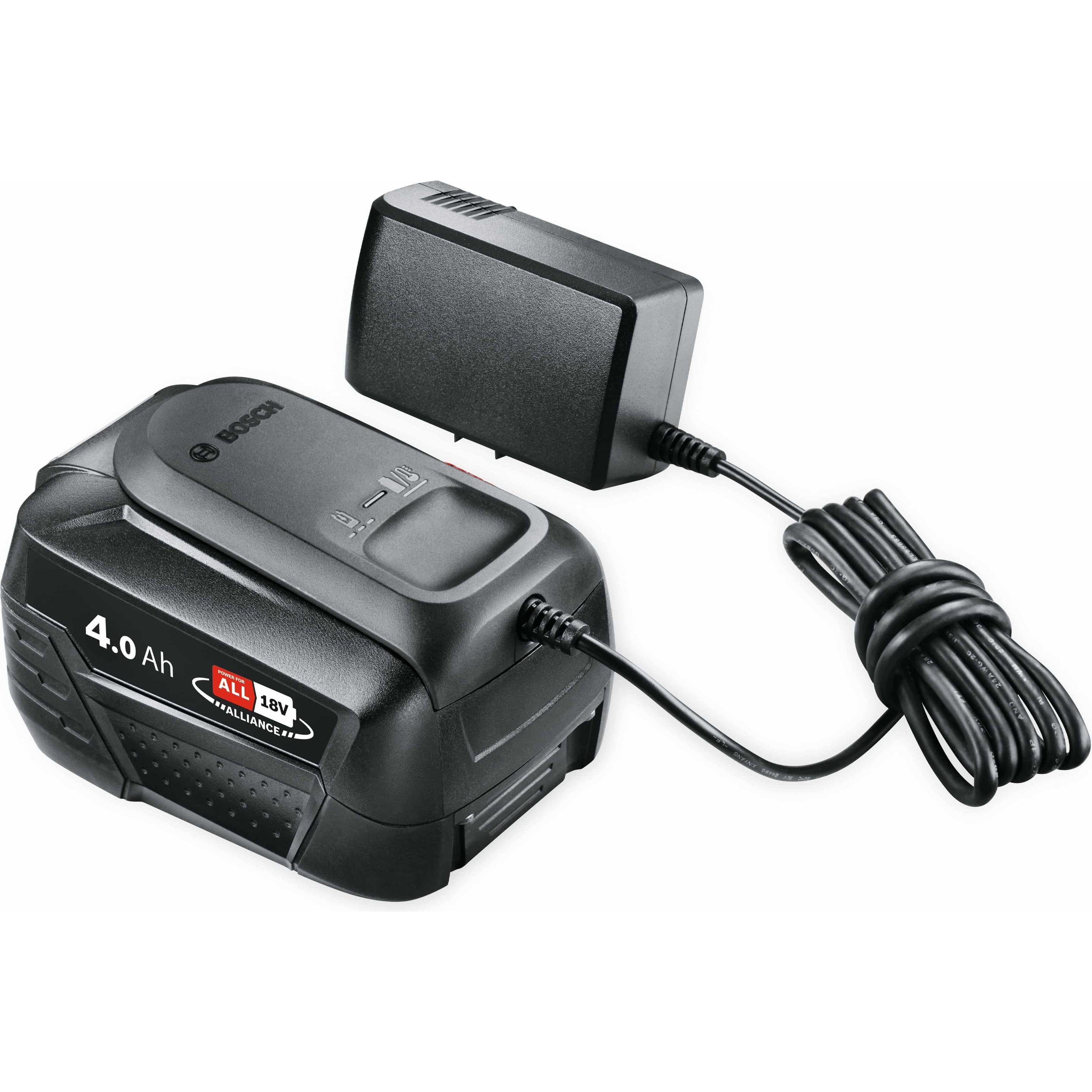 Bosch Home & Garden, Werkzeugakku + Ladegerät, Starter-Set (18 V)