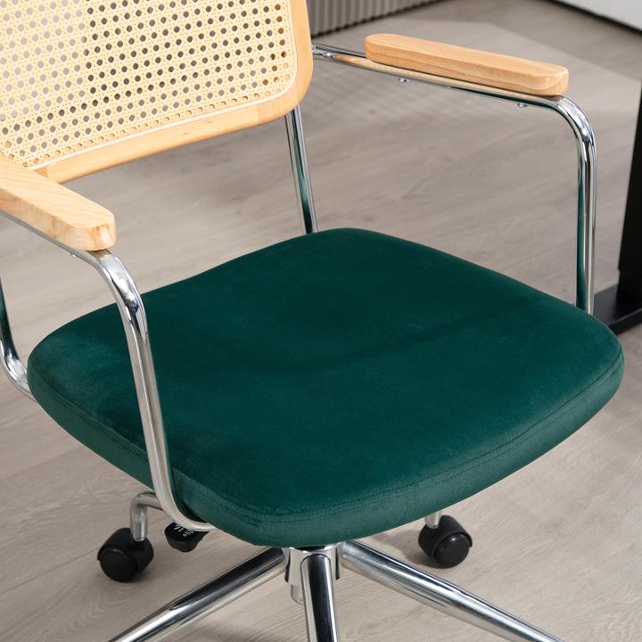 Produktbild Homcom Bürostuhl Polyester, Stahl Grün