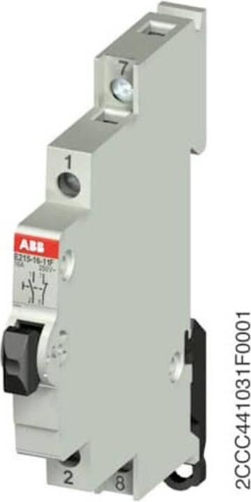 Produktbild ABB Druckknopf schwarz 250V 16A 1S/Ö DPST