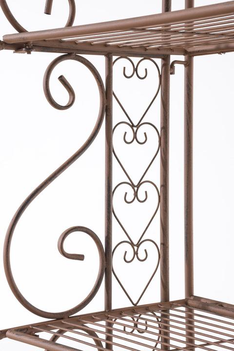 Produktbild CLP Standregal Antje, antik braun (61 x 33 x 153 cm)