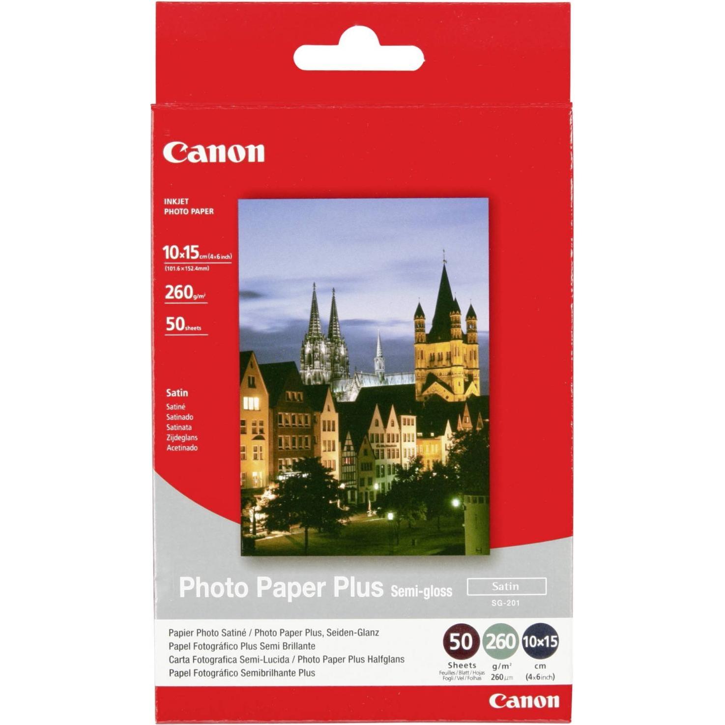 Canon SG-201 Plus Semi-Gloss (260 g/m², 10 x 15 cm, 50 x) (1686B015)