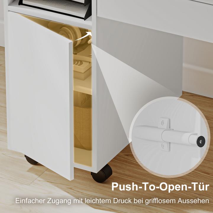 Image du produit Homcom Schreibtisch Spanplatte Weiss