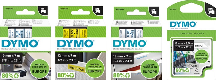 Produktbild Dymo S0720530 (1.20 cm, Schwarz, Weiss)