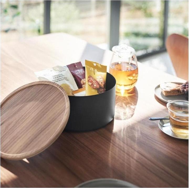Actual product image Yamazaki Deep storage box with lid RIN (11 x 22 x 11 cm, 7.08 l)