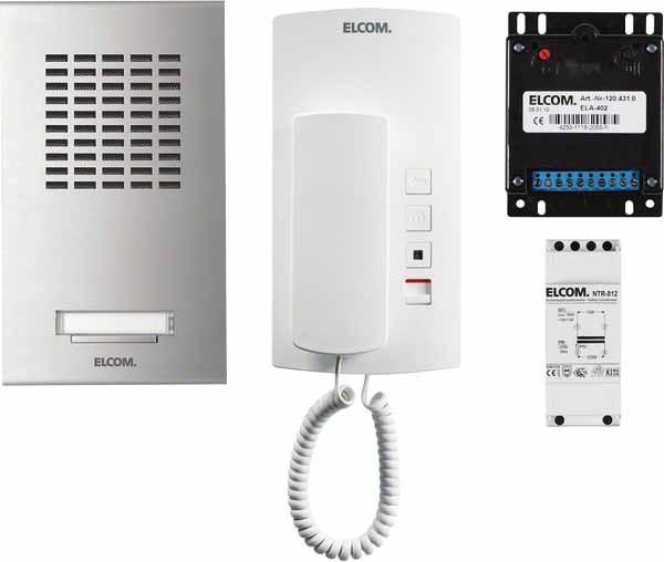 Actual product image Elcom ELCO AZA-1EM 1+n audio set, 1WE, surface-mounted, stainless steel