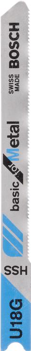Produktbild Bosch Zubehör Stichsägeblatt HSS, U 18 G Basic for Metal