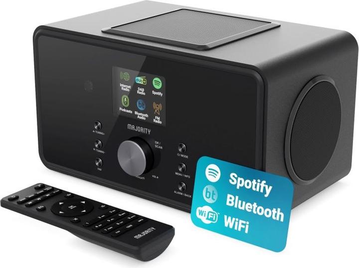 Produktbild Majority Bard Black (Internetradio, FM, UKW, WLAN, Bluetooth)