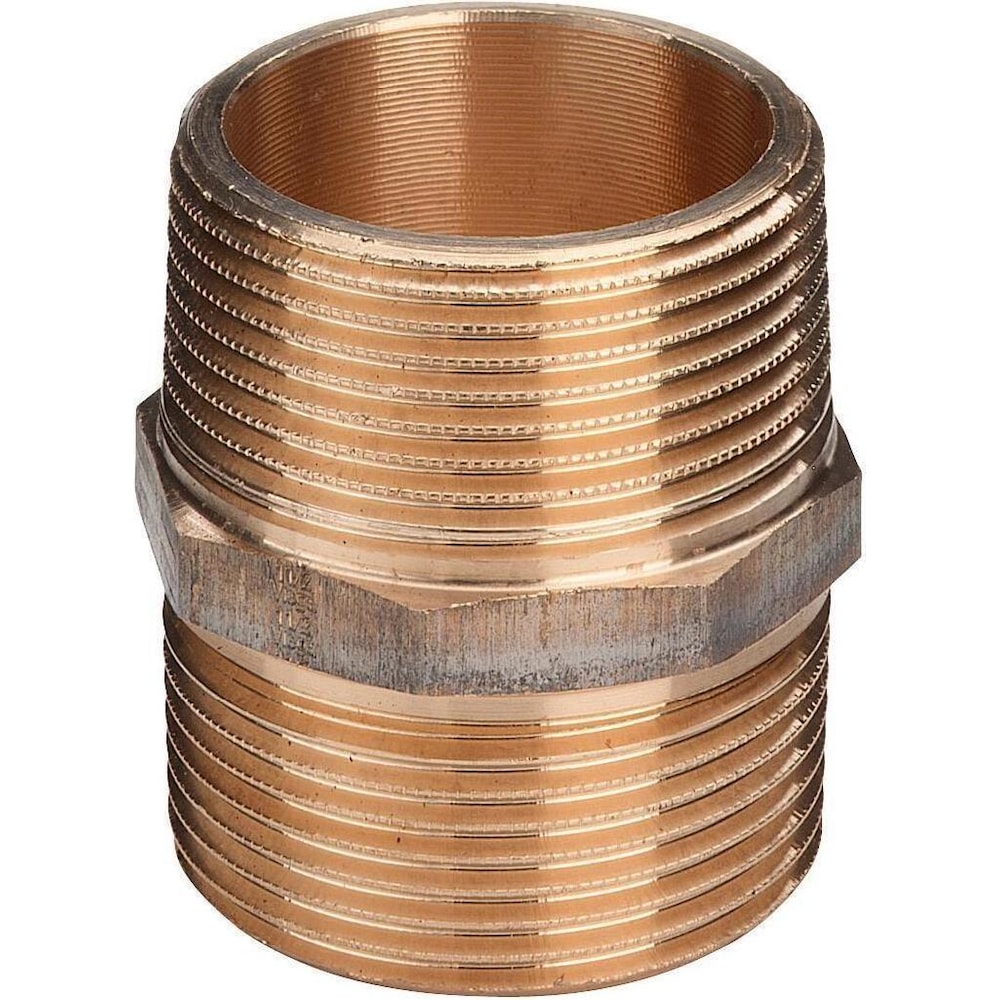 Viega, Rohrverbindungstechnik, Brystnippel 3/8" rødgods (Doppelnippel)