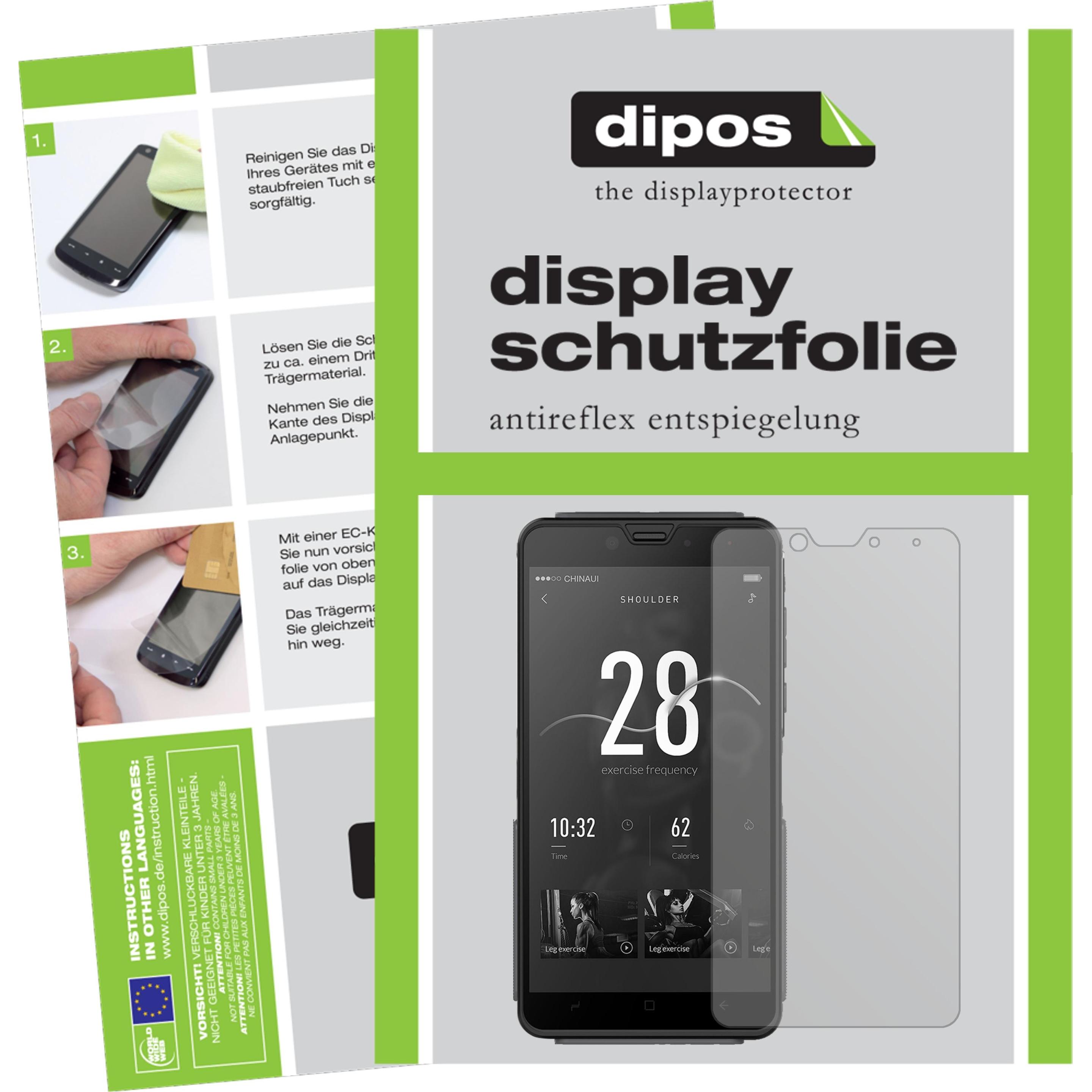 Dipos Displayschutzfolie Antireflex (6 Stück, Elephone Fighter), Smartphone Schutzfolie, Transparent