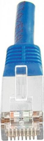 Actual product image Exertis Connect Patch cable S/FTP, PiMF, CAT.6, blue, 0.7 m Patch cable with particularly narrow bend protection (S/FTP, CAT6, 0.70 m)
