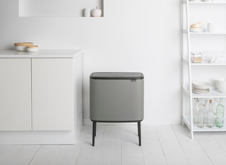 Actual product image Brabantia Trash can Bo Touch Bin Mineral Concrete Grey, 3 x 11 L (33 l)