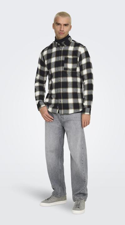 Actual product image Only & Sons Onsral Ls Slim Check Shirt (L)