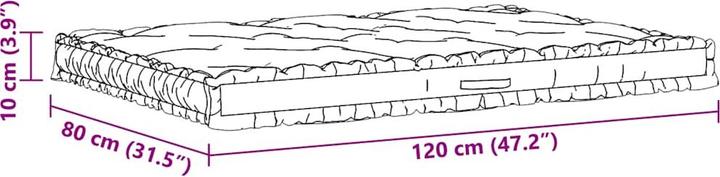 Actual product image vidaXL Marzio (120 x 80 x 10 cm)