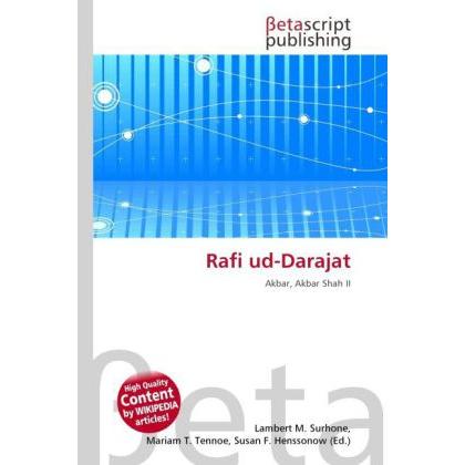 Rafi ud-Darajat, Fachbücher