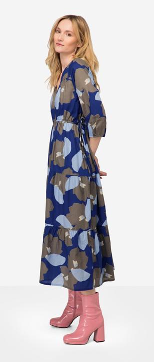 Produktbild Laurasøn Kleid, Blüten Print, Stehkragen, 3/4-Ärmel (M)