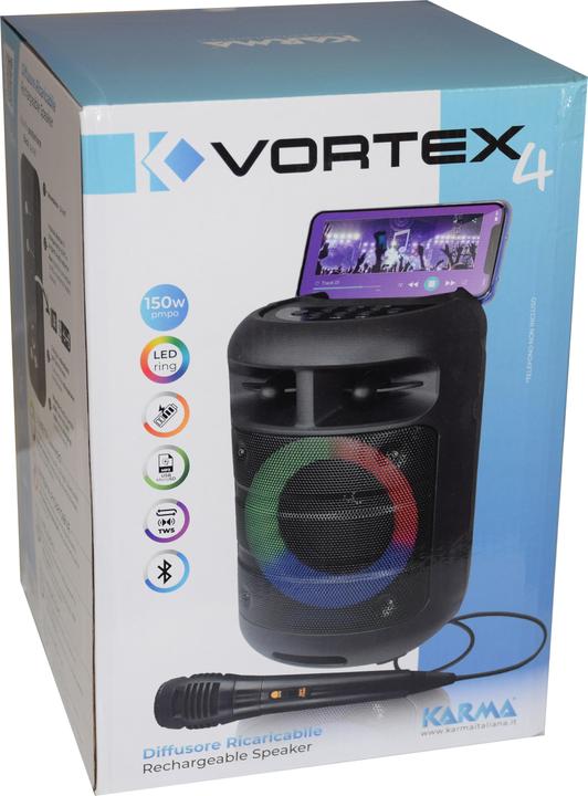 Actual product image Karma Italiana Vortex 4 Independent PA System 13 W Black