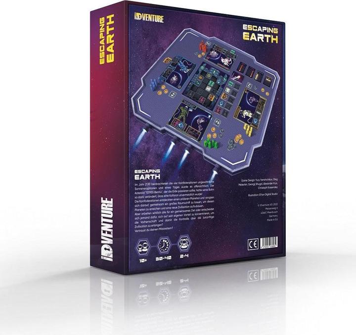 Immagine prodotto iDventure 82 - Fuga dalla Terra, gioco da tavolo, per 2-4 giocatori, da 10 anni (edizione DE) (Tedesco)