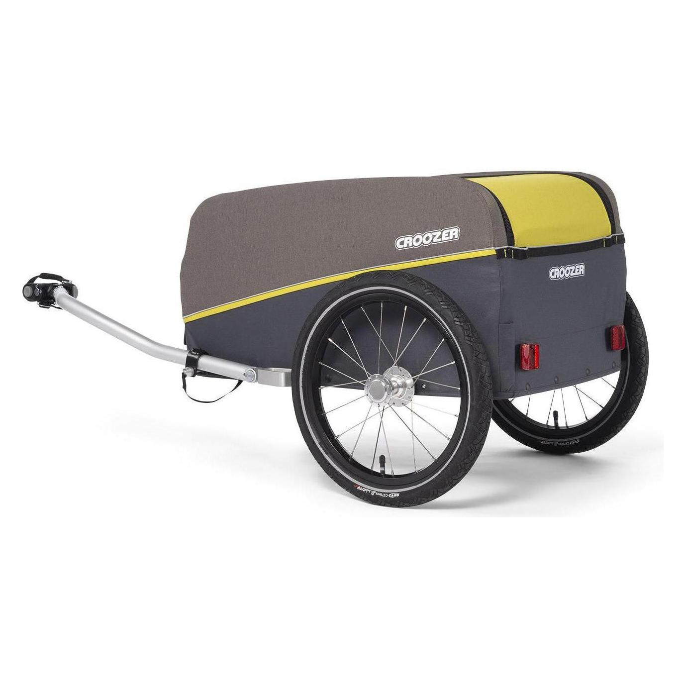 Remorque Vélo Cargo Croozer Kalle + Kit Chariot – Rouge – Capacité 45 Kg