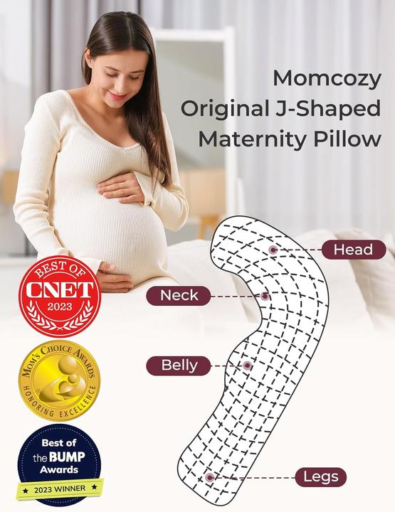 Produktbild Momcozy J Shaped Maternity Body Pillow (137 x 62 cm)