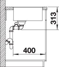 Produktbild Blanco Subline 340/160-F (42.70 cm, 55.20 cm)