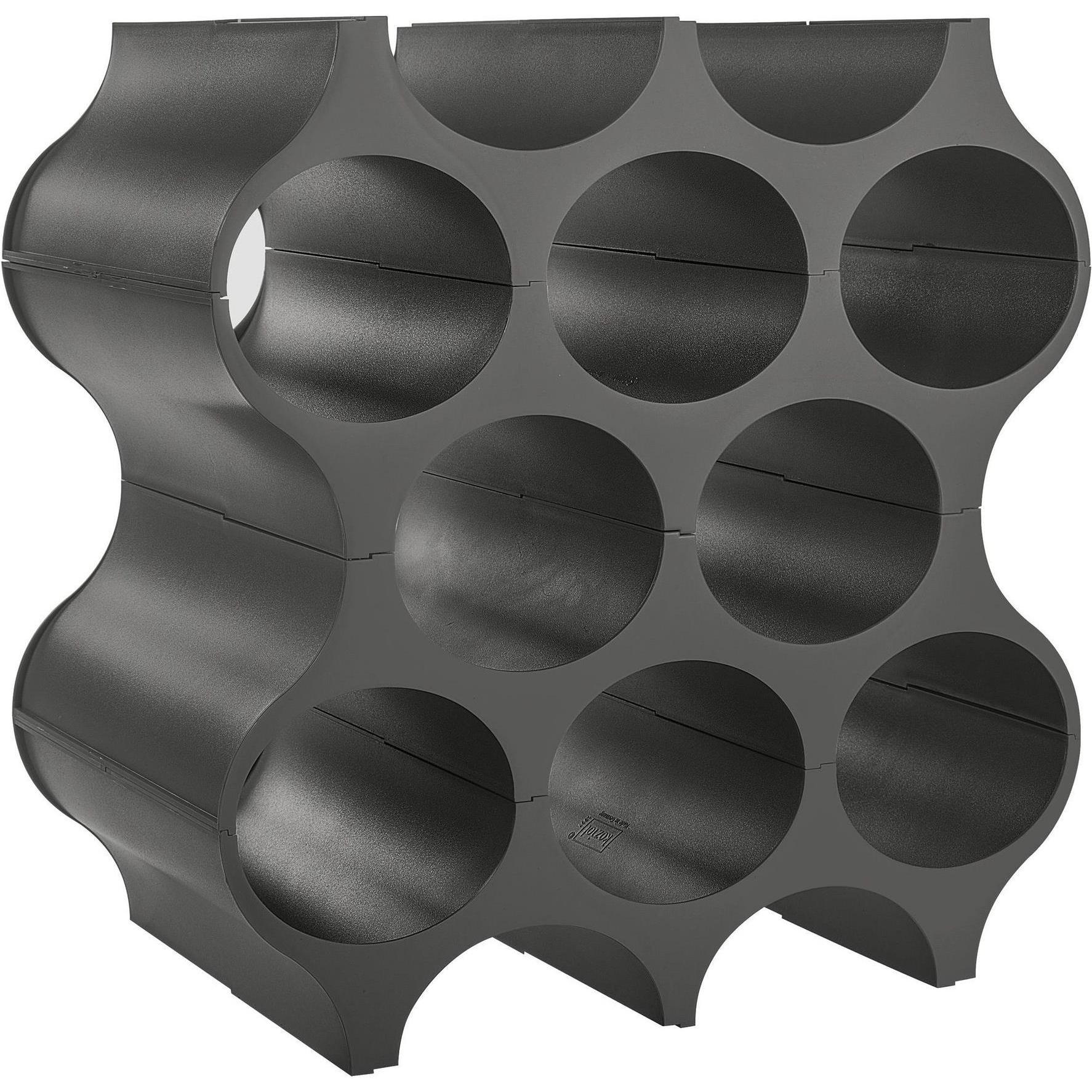 Koziol, Weinregal, Flaschenregal SET-UP Deep Grey (24 x 36 x 37 cm)