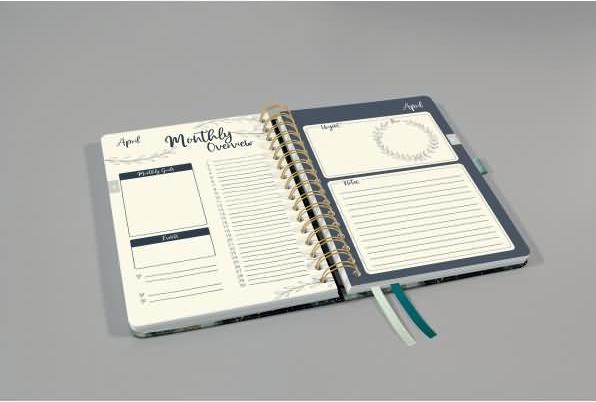 Produktbild Sigel Spiralbuchkalender (A5, Deutsch, Französisch, Englisch, Niederländisch)