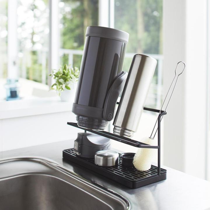 Produktbild Yamazaki Flaschen-Abtropfständer mit Ablage TOWER