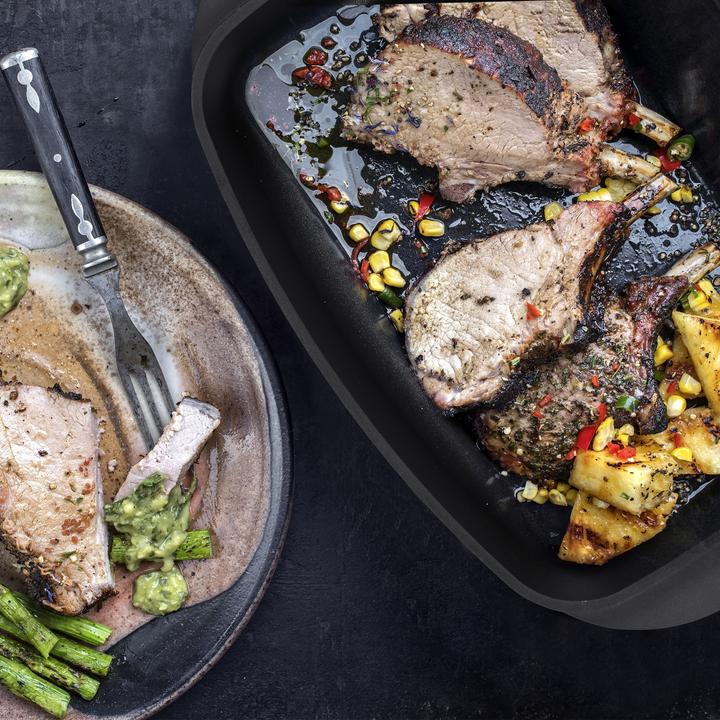 Actual product image Relaxdays Roasting Pan With Lid