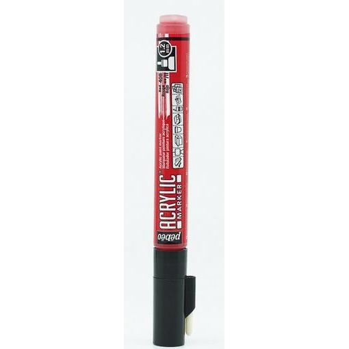 Pebeo, Marker, Acrylic Marker Dünn Rundspitze 1,2mm (Rot, 1.20 mm)