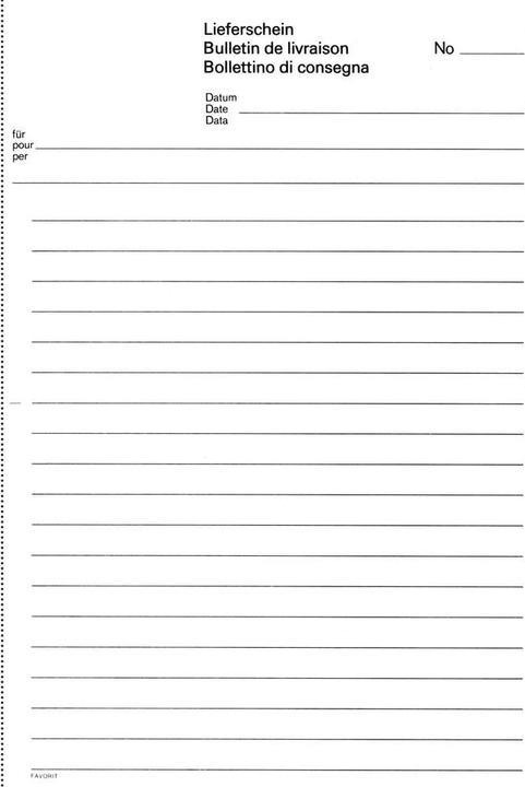 Produktbild Favorit Durchschreibebuch OK Bonus Lieferscheine (84x)