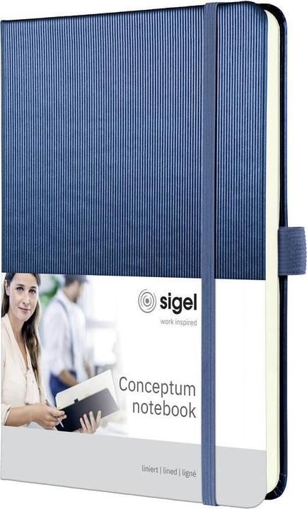 Produktbild Sigel Conceptum CO403 Notizbuch liniert Blau Anzahl der Blätter: 97 DIN A5 hoch (Liniert, Harter Einband)