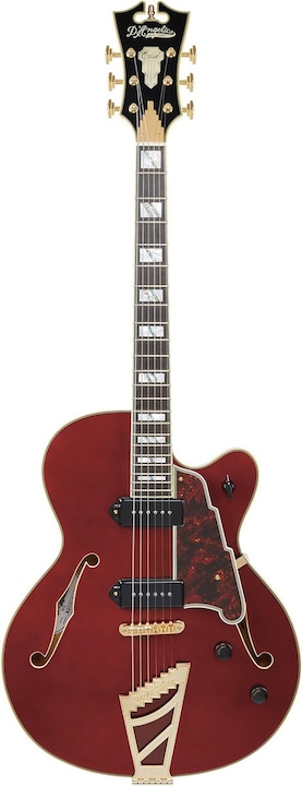 Immagine prodotto D'angelico Guitars D & Aposangelico Excel 59 Viola chitarra semiacustica con valigia (Dae59Viogt) (Chitarra semi acustica, Lato e retro in acero, Piano in abete laminato, Manico in noce/acero)