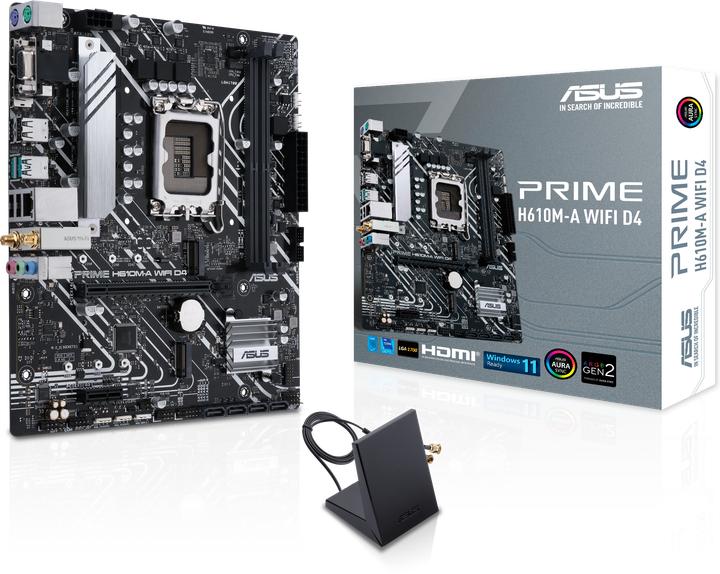 Produktbild ASUS PRIME H610M-A WIFI D4 (LGA 1700, Intel H610, mATX)