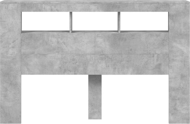 Actual product image vidaXL LED headboard black 100x18.5x103.5 cm Wood-based material, colour