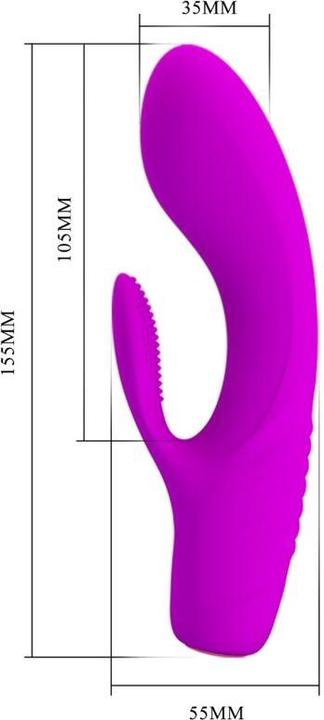 Productafbeelding Pretty Love Tim Paarse Oplaadbare Vibrator