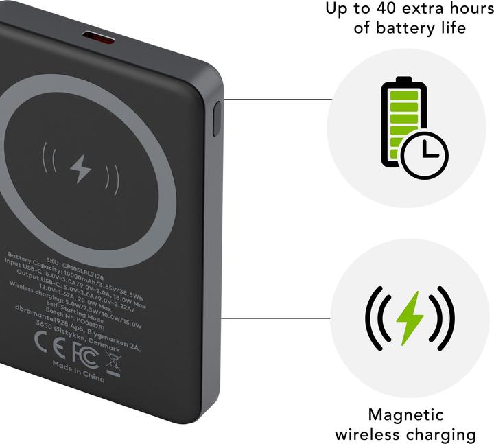Actual product image dbramante1928 re-charge (10000 mAh, 15 W, 38.50 Wh)