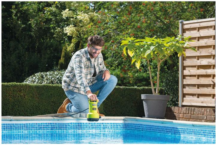Actual product image Ryobi 18V vandens siurblys (Sewage pump)